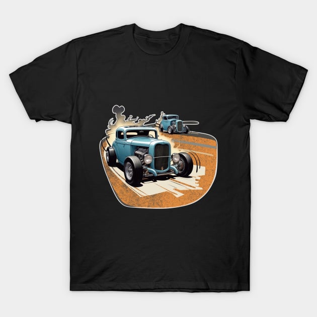 Speed and Style The Hottest Hotrod Race ! T-Shirt by BritoStore